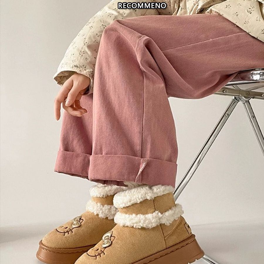 季節の単品 スノーブーツ Eweet系可愛い ファーシューズ レディース靴 2色選択可 E-10657