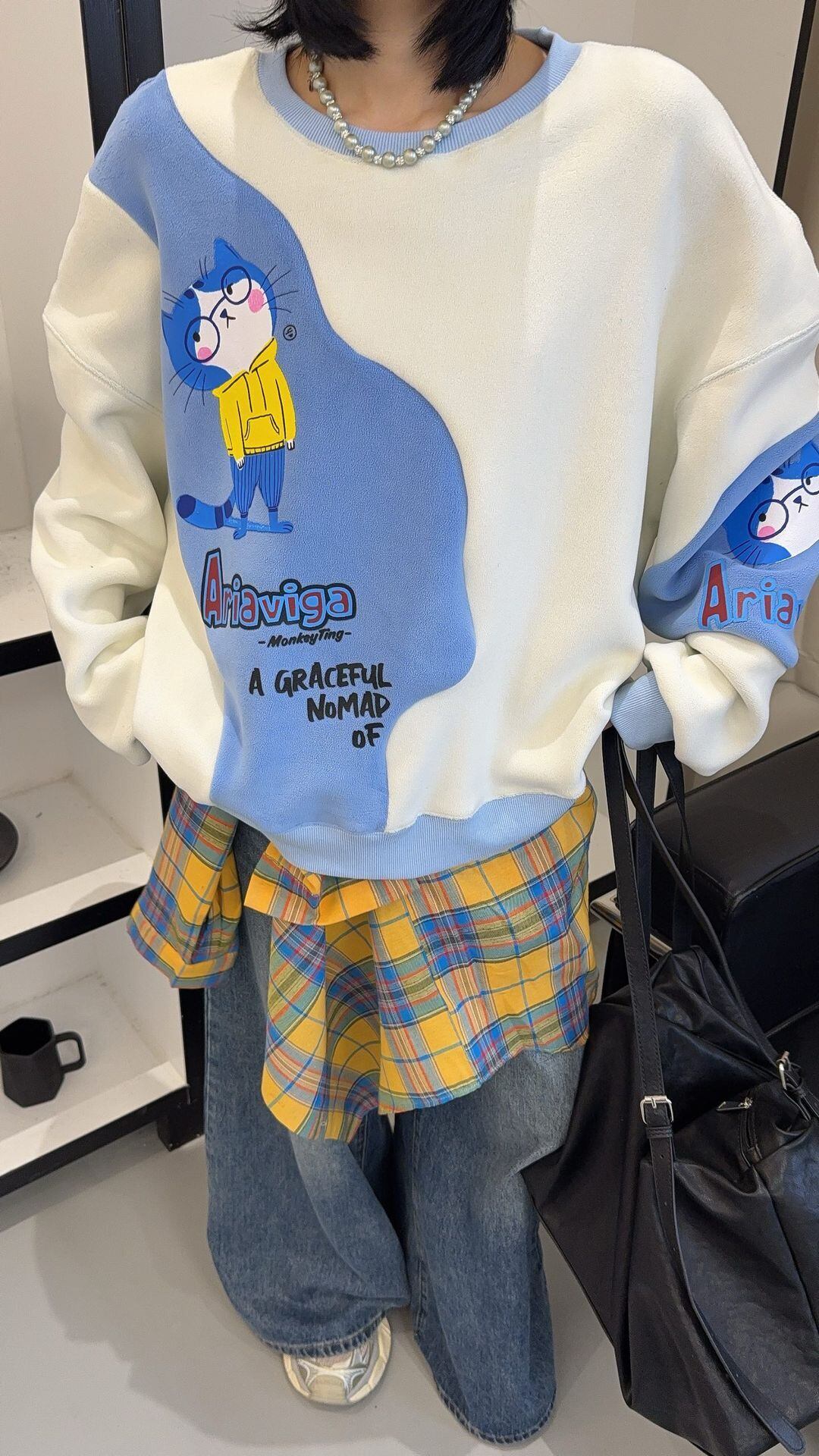 ファッション 柔らかくて優しい印象  カジュアル   3色 スウェット  E-12202