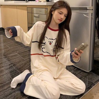 着回し力抜群 着心地良い 柔らかくて優しい印象 3種選択 トップス+パンツセット パジャマE-10922