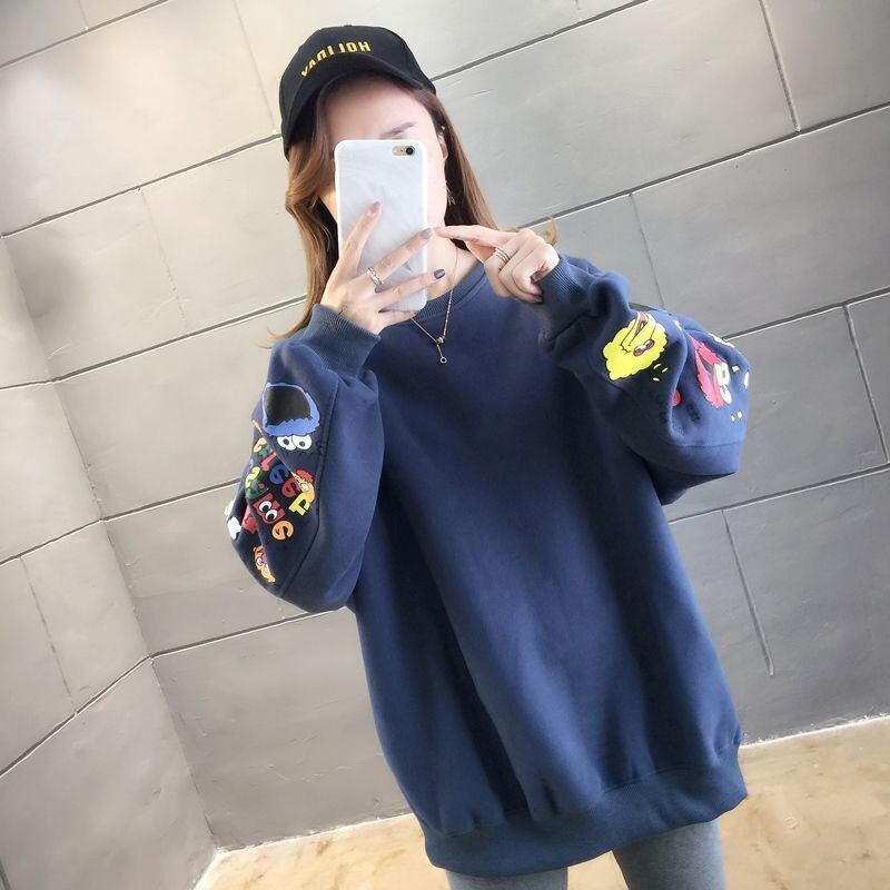 【人気商品再入荷】超人気 キュート ファッション ルーズ 男女兼用 スウェットE-6837