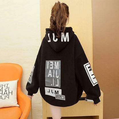 【人気急上昇中！】新作韓国系大人気  裏起毛 パーカーE-1352