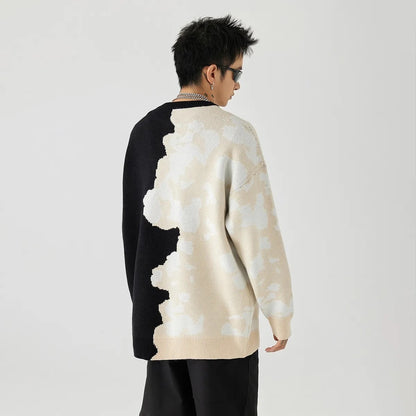 主役級 ファッション感満々 切り替え 2色選択 男女兼用 スウェットE-12540