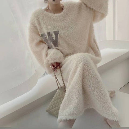 好感度UP 気質アップ 柔らかくて優しい印象 4色選択 ニットスカートE-10026