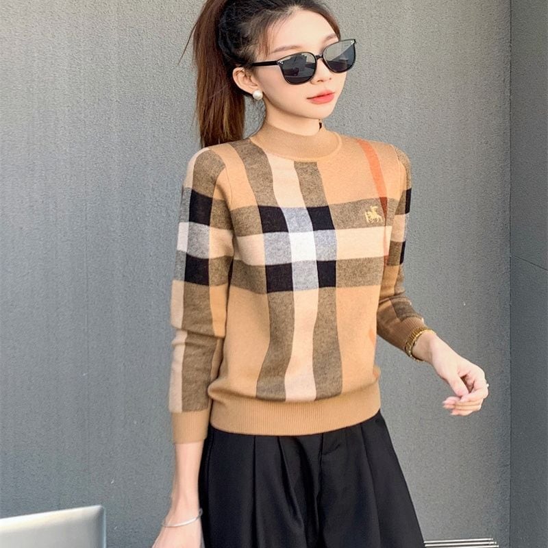 スタイルアップ 海外トレンド 形が綺麗 2色選択 ニットトップスE-9797