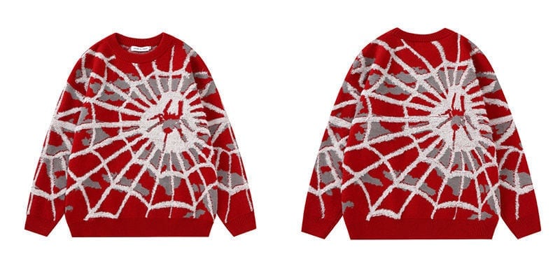 おしゃれ度アップビッグ刺?ロゴゆったりニットセーター全2色   E-4572