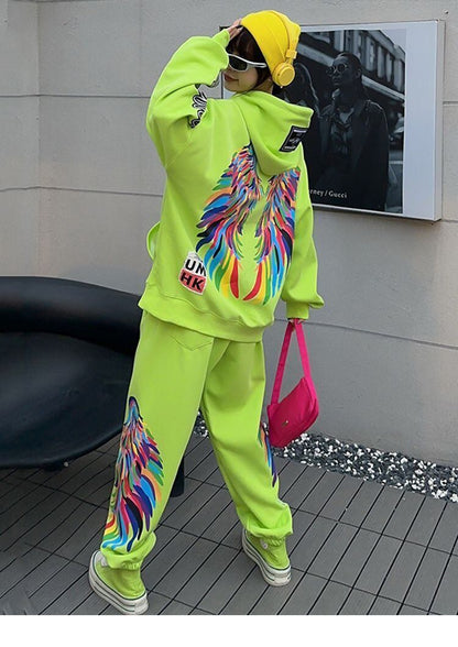 話題沸騰中 スタイルアップ 目を奪われる パーカー＋ショートパンツ セットアップE-9442