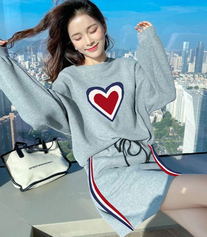 流行新作 カジュアル 目を奪われる トップスⅹミニスカートセットアップE-9156