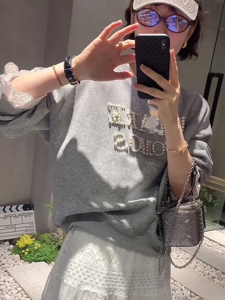 絶対欲しい 早い者勝ち 絶対流行 カジュアル 2色選択 スウェット E-10928