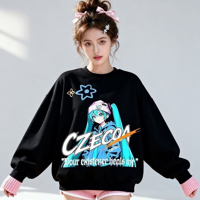 スウィート 大人可愛い アバンギャルド  早い者勝ち カジュアル スウェットE-12288