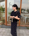 好感度100％ 柔らかくて優しい印象 効果抜群 プリント切り替え 2色 セットアップE-10855