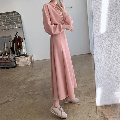 超人気 定番シンプル カジュアル 長袖パーカー＋スカート セットアップ E-10002