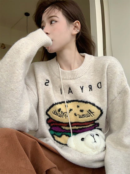 人気上昇中  絶対流行 柔らかくて優しい印象  デザイン性抜群  ニットトップスiEf-9893