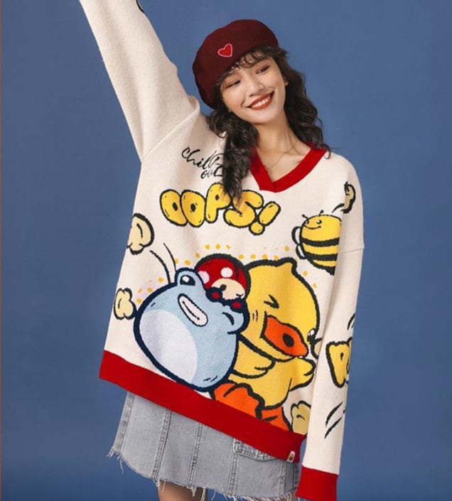 話題沸騰中 キュート 超人気 おしゃれ度高め 4種選択 ニットトップスE-9382