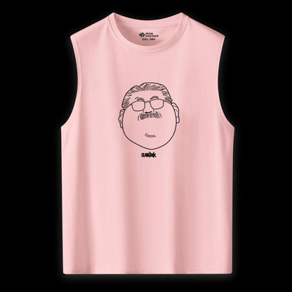 売れ筋　美人度アップ 　おすすめ プリントロゴ 袖なし Tシャツ-A2664