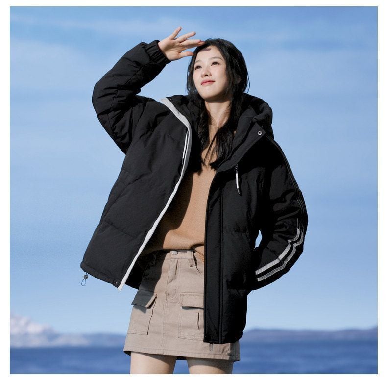 【中綿】売れ切れ必至 おすすめ 冬服 防寒 暖かい  撥水加工 3色展開 男女兼用 中綿フード付きジャケットE-12635