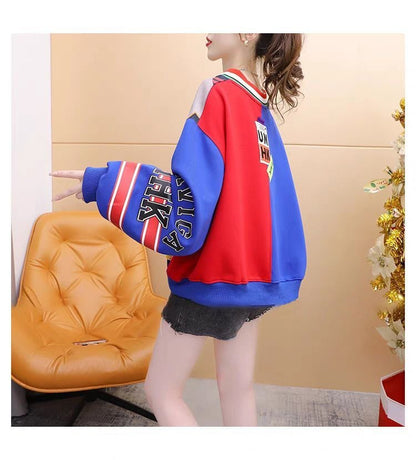 個性的なデザイン トレンドアイテム 2色選択 スウェット E-12296