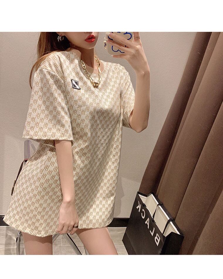 超人気 シンプル ファッション ルーズ半袖シャツE-6770