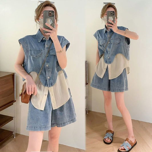 今季マストバイ ファッション 上品 半袖Ｔシャツⅹパンツセット <ins-6575>