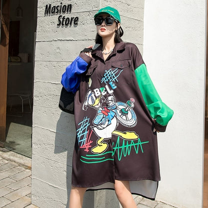 話題沸騰中！！！  アバンギャルドロングスタイル シャツE-5143