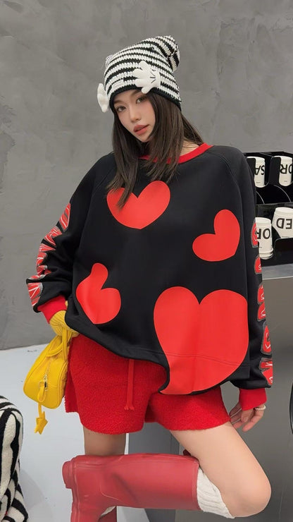 個性派 キュート  柔らかくて優しい印象  カジュアル   4色 スウェット  E-12206