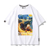 男女兼用 カジュアル プリント 半袖 Tシャツ F-13569