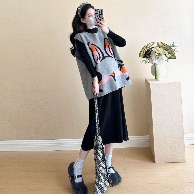 カジュアル ト デザイン オシャレ 着心地良い カジュアル 2色 ニット セータートE-12243