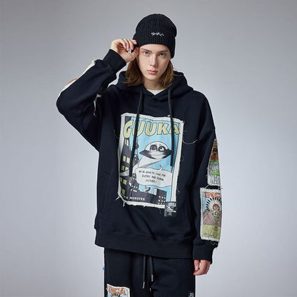 早い者勝ち キュート 個性派 長袖 スウェット パーカー トップスE-10068