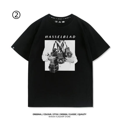 大人可愛い おすすめ プリントロゴ　半袖 Tシャツ-A2372