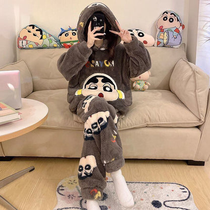 大人可愛い アバンギャルド デザイン性抜群 5種選択 トップス+パンツセット パジャマ 男女兼用E-9613