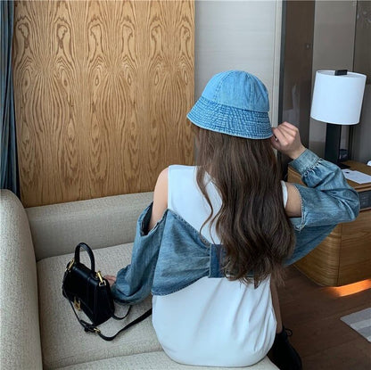 スタイリッシュ ラウンドネック 一目惚れ 切り替え 蝶結び スウェット パーカーE-2849