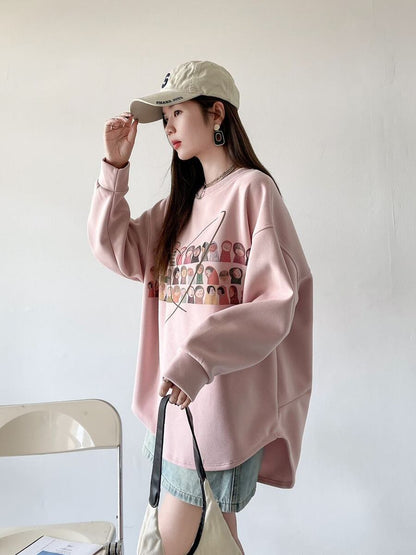 着回し力抜群 Eweet系可愛い オシャレデザイン スウェットE-10565