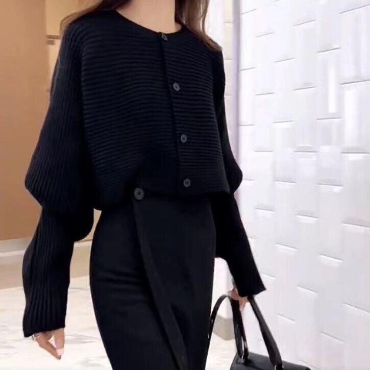 今季マストバイ 気質アップ 定番シンプル 8色選択 ニットトップスE-9607