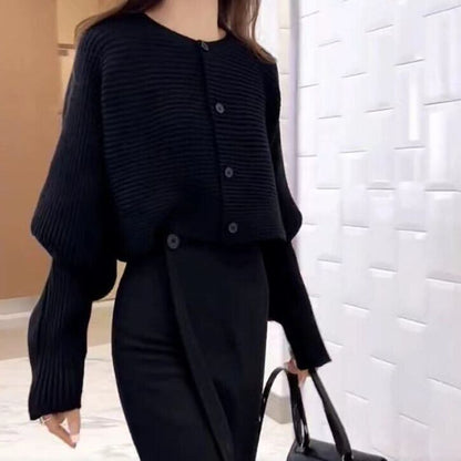 今季マストバイ 気質アップ 定番シンプル 8色選択 ニットトップスE-9607