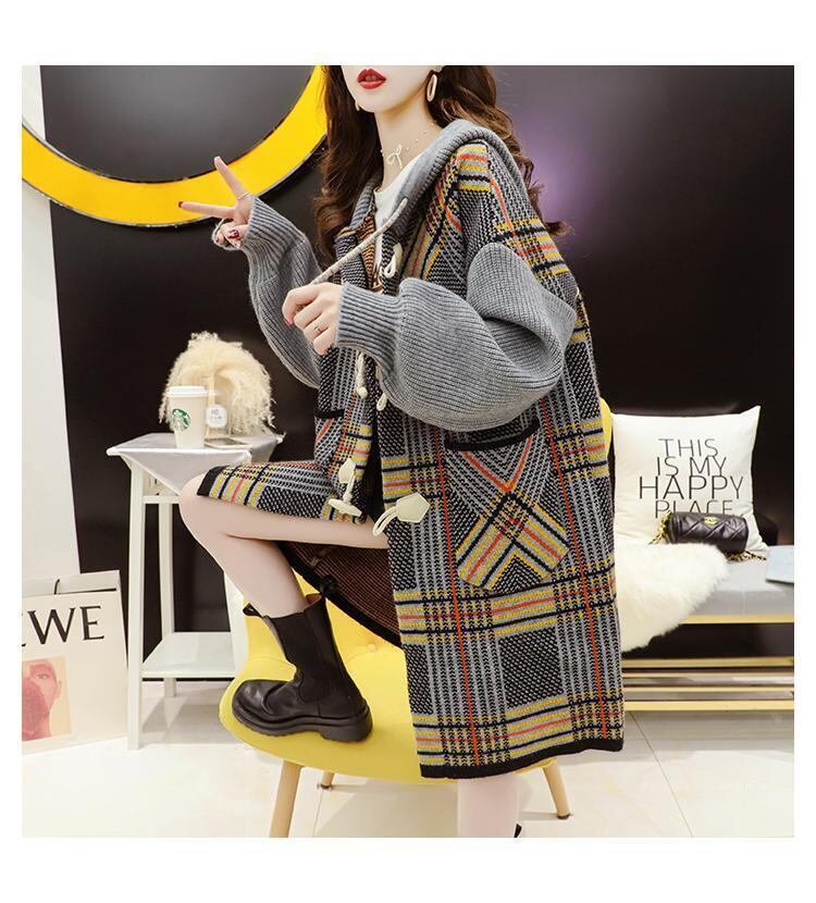 注目の新作超人気フード付きカーディガン   E-1457