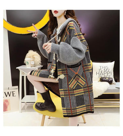 注目の新作超人気フード付きカーディガン   E-1457