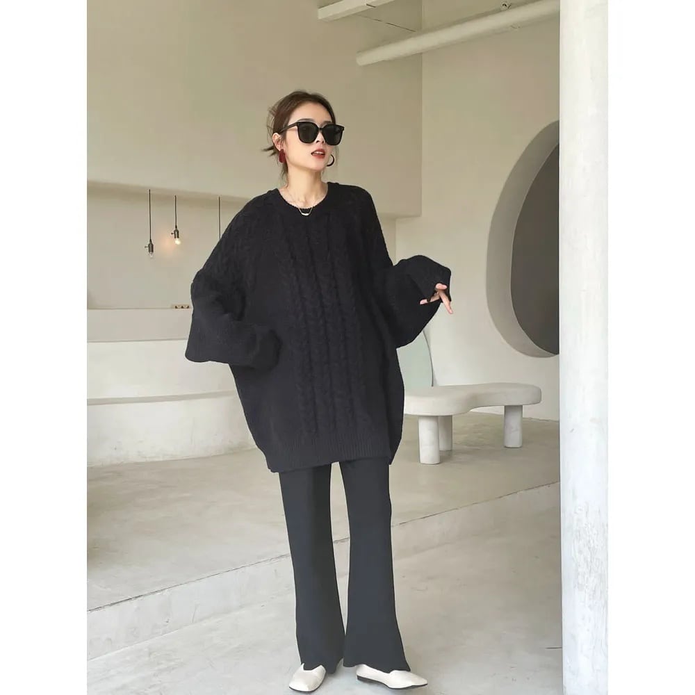 超人気 大人可愛い おしゃれ度高め 着心地良い カジュアル 4色選択 セーターE-12351