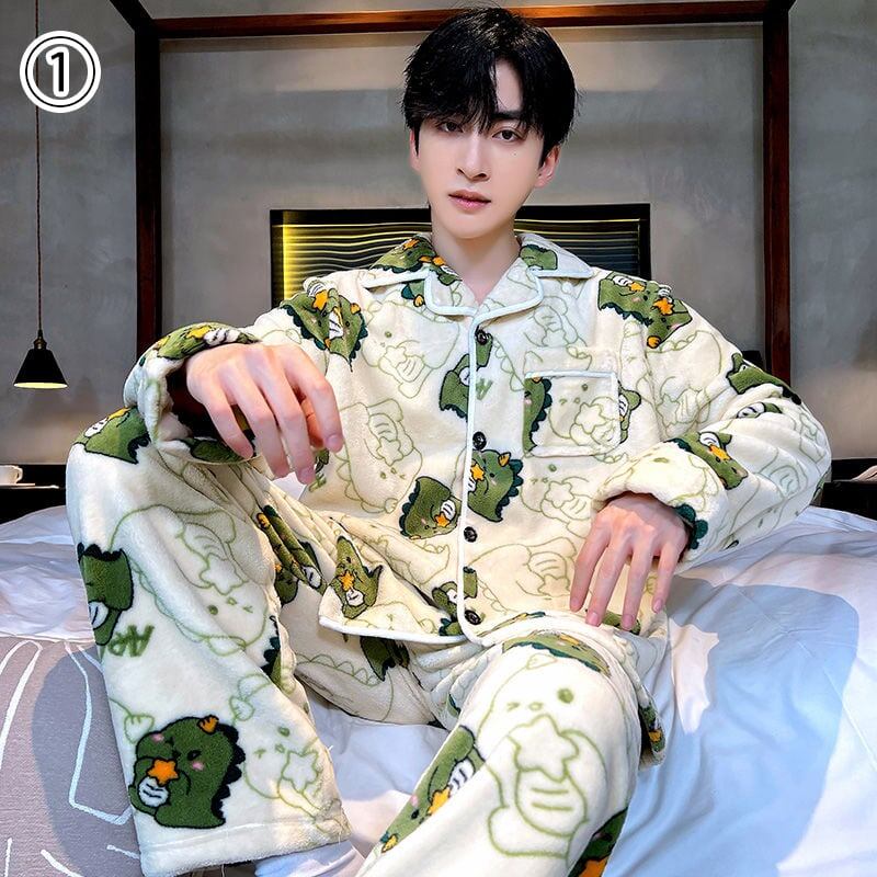 存在感抜群 ファッション トレンドアイテム 肌触り抜群 3種選択 サンゴフリース パジャマ E-9782