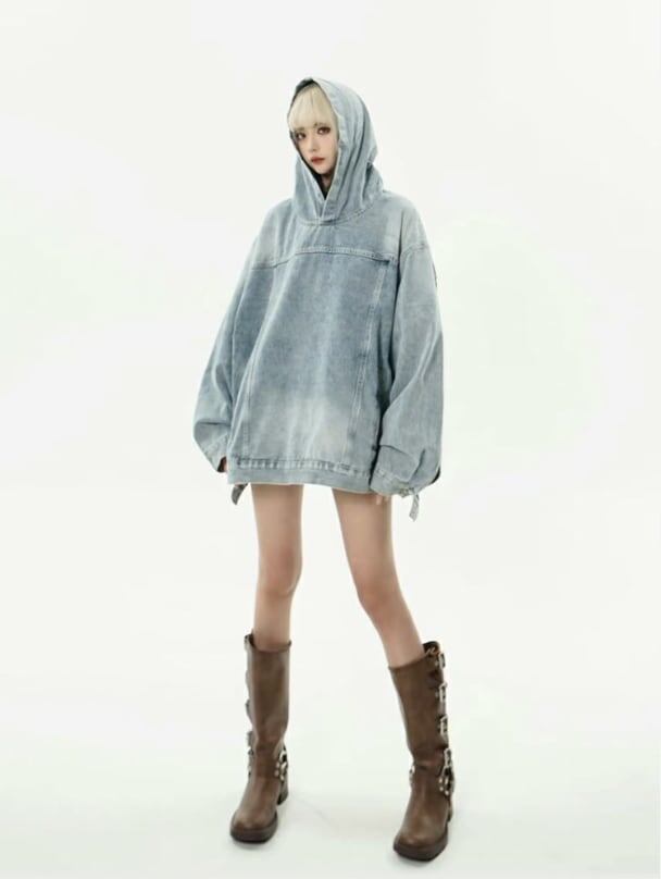 絶対流行 アバンギャルド 個性派 パーカーE-6358