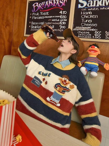 大人可愛い 上質 スウィート セーター E-5966