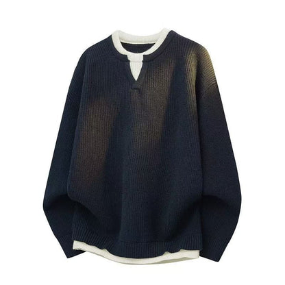 定番シンプル おすすめ 今季マストバイ 全4色 ニット セーター 男女兼用E-12754