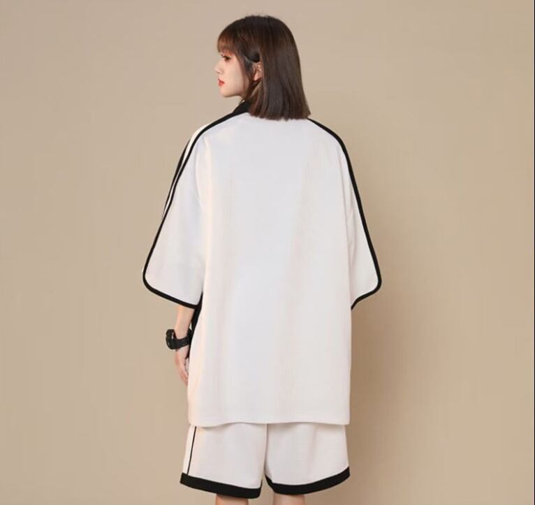 定番シンプル 半袖Ｔシャツⅹパンツセット 絶対流行 男女兼用E-6538