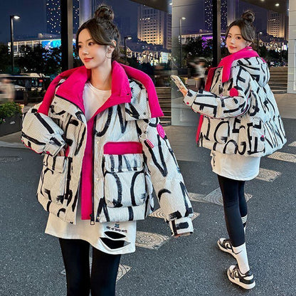 高級感溢れる スタイルアップ 美感いっぱい 2色選択 ダウンジャケットE-10592