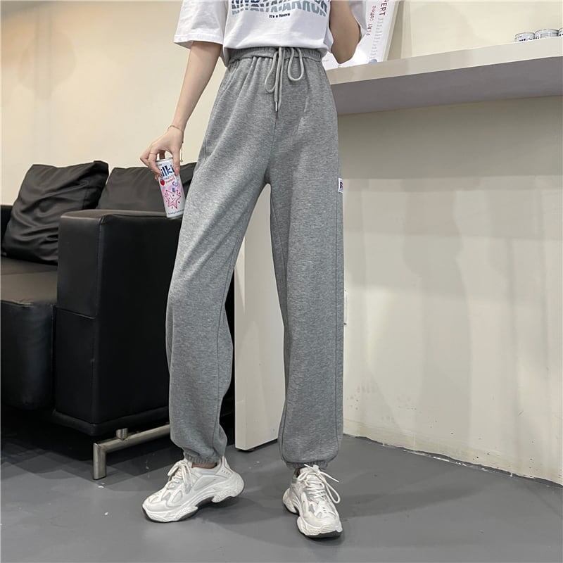 カジュアル 3色選択可 着心地抜群 ハイウエスト パンツ ボトムスE-3799