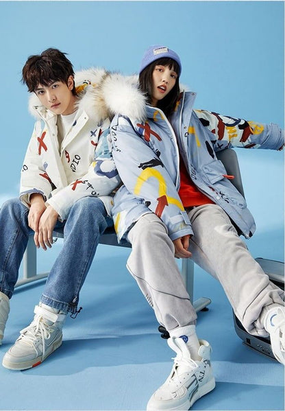 今季マストバイ カジュアル ユニセックス ダウンジャケット 男女兼用E-5894