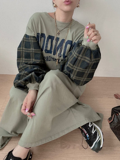 定番シンプル プラスベルベット ファッション 4色 長袖 ニット セーター E-10383