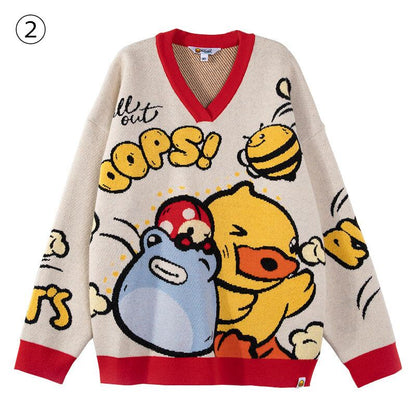 話題沸騰中 キュート 超人気 おしゃれ度高め 4種選択 ニットトップスE-9382