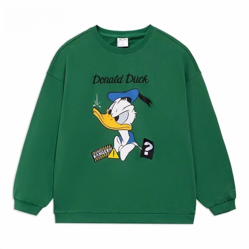 質感のいい   プリントグリーンスウェットE-4184