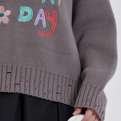 優れた品質 ファッション 知的な雰囲気と女性らしい華やかさもあり 2色選択 ニットトップスE-10694