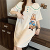 売り切れ必至 上品 キュート 切り替え 刺繍 ワンピース＜ins-8334＞