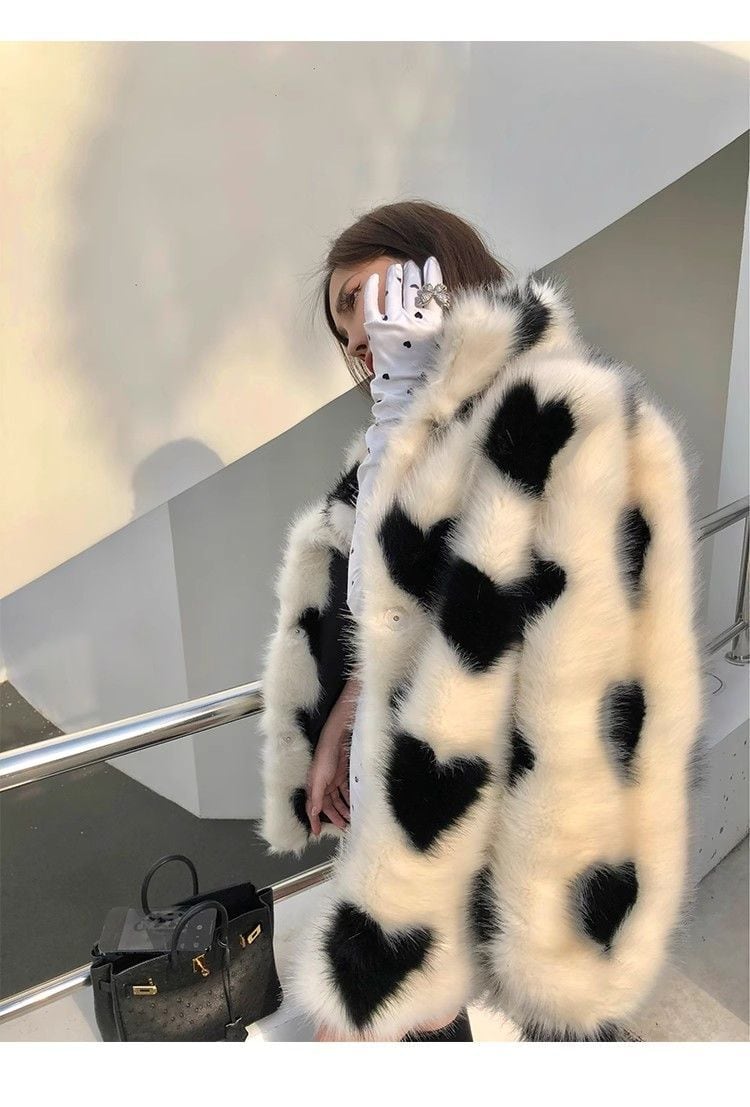 絶対欲しい 美人度アップもこもこボア厚手ジャケットE-12382